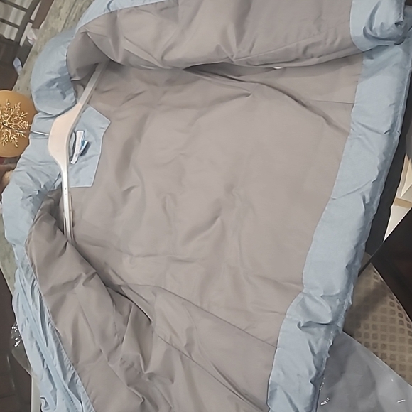 COLOMBIA MEDIUM FIT DUCK DOWN FEATHER PUFER JACKET WITH FAUX FUR REMOVABLE HOOD - Picture 5 of 11